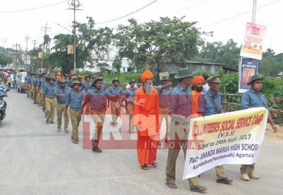 Ananda Marga held social campaigning, rally Ananda Marga held social campaigning, rally